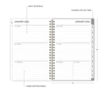 Planning Calendar BS Sophie Frosted PP 5x8 RY26 Wkly/Mthly Safety Wirebound -