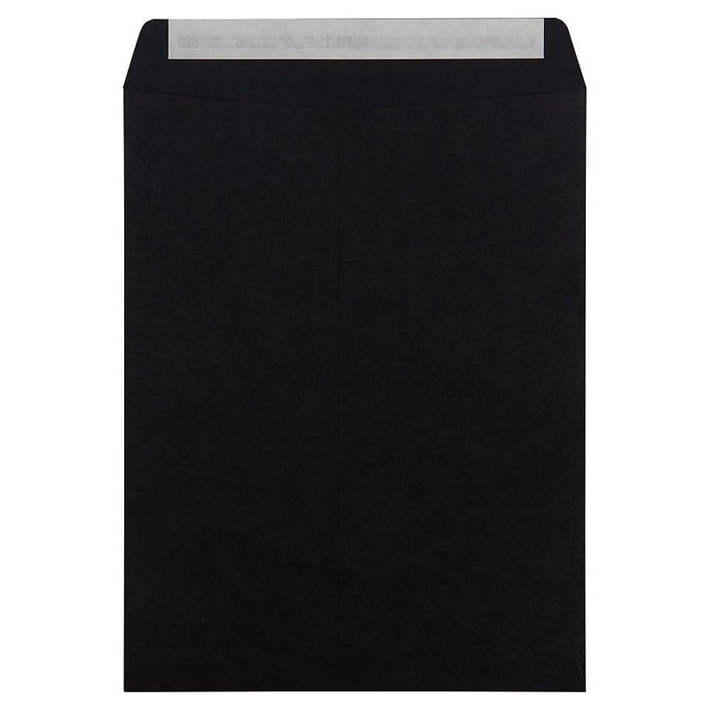 JAM Paper 10 x 13 Open End Catalog Envelopes, Black, 100/Pack (87733)
