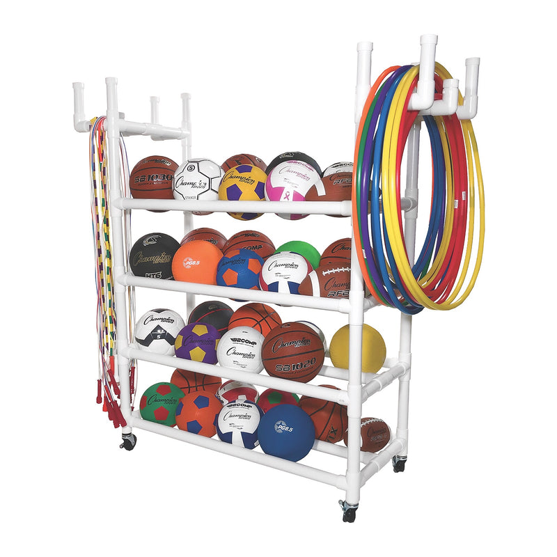 Champion Sports Equipment Cart, White (CHSPECART)