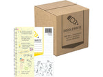 DOODLEWRITE 1-Subject Notebooks, 8" x 10.5", Wide Ruled, 50 Sheets, White, /Carton (11101CS)