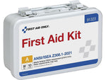 First Aid Only Metal First Aid Kit, ANSI 2021 Class A, 10 People, 76 Pieces (91323)