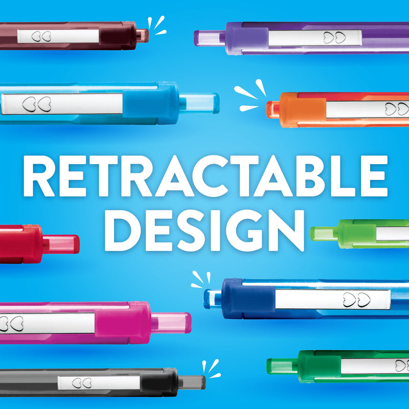 Paper Mate InkJoy 300 RT Retractable Ballpoint Pen, Medium Point, Black Ink, Dozen (1951260)