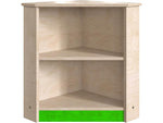 Flash Furniture Bright Beginnings Kids' 2-Tier Corner Kitchen Cabinet, Brown/Green (MK-ME03553-GG)