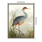 Amanti Art Grey Heron by Aimee Wilson Framed Canvas Wall Art Print, 23" x 30" (A42675530282)