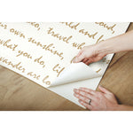 York Wallcoverings Dream Big Script Peel and Stick Wallpaper (RMK9006WP)