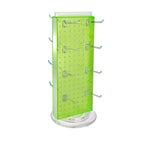 Azar Displays 20”H x 8”W Pegboard Counter Display with 16 4" Hooks, Green(700508-GRE-4C16)