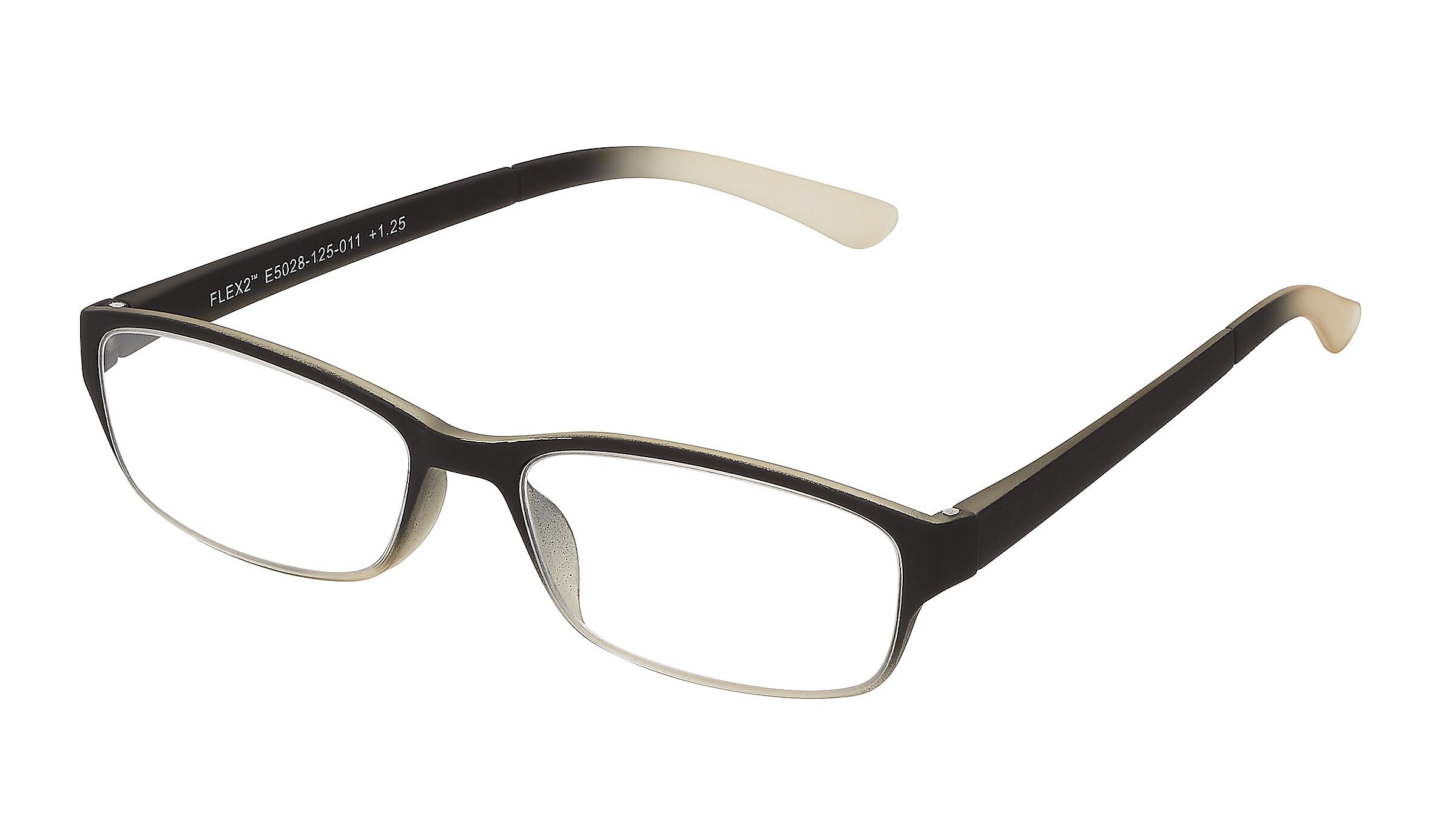 SAV Flex 2 +2.50 Reading Glasses, Black Gradient (E5028)