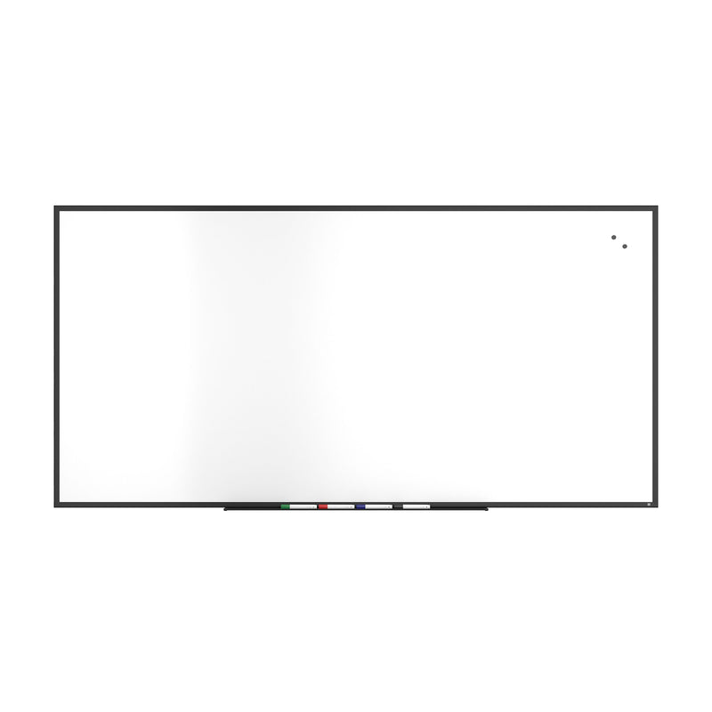 TRU RED™ Magnetic Steel Dry Erase Board, Black Frame, 8' x 4' (TR61183)