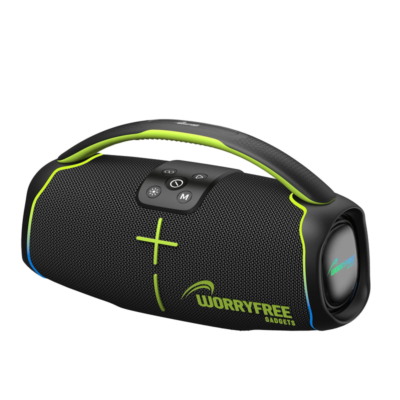 Worryfree Gadgets Wireless Bluetooth Party Speaker, Water Resistant, Black (WH61)