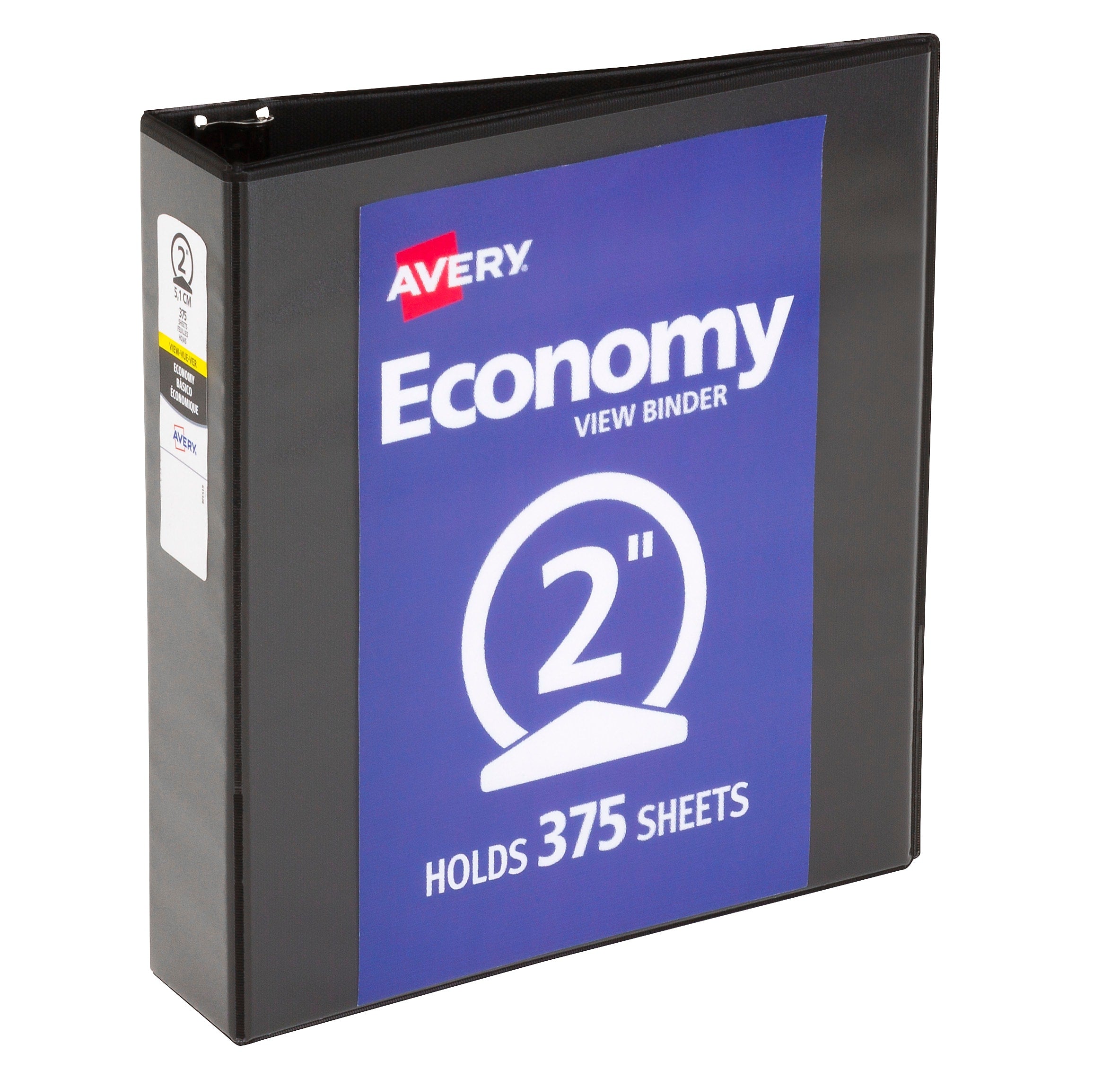 Avery 2" 3-Ring View Binders, Black (5730)