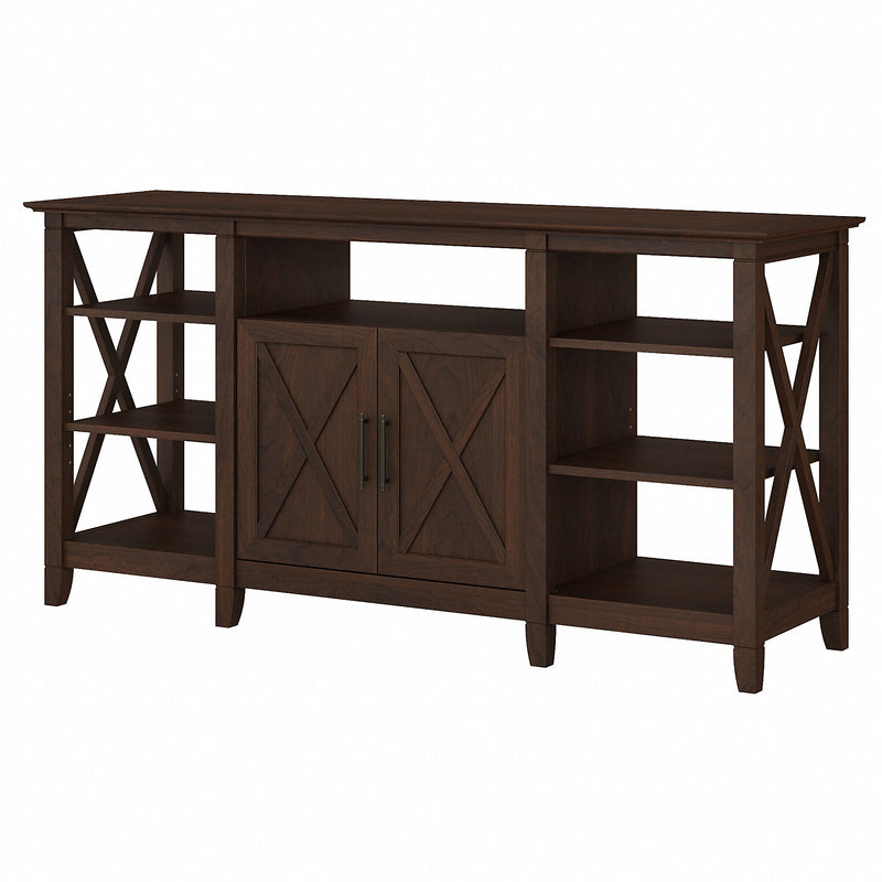 Bush Furniture Key West Console TV Stand, Screens up to 65", Bing Cherry (KWV160BC-03)