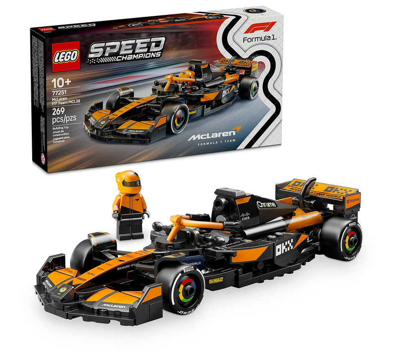 LEGO Speed Champions McLaren F1 Team MCL38 Race Car, 269 Pieces (77251)