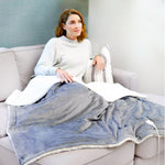 Pure Enrichment Heated Micromink & Sherpa Large Throw Blanket (PEHTTHRO-G-RT)