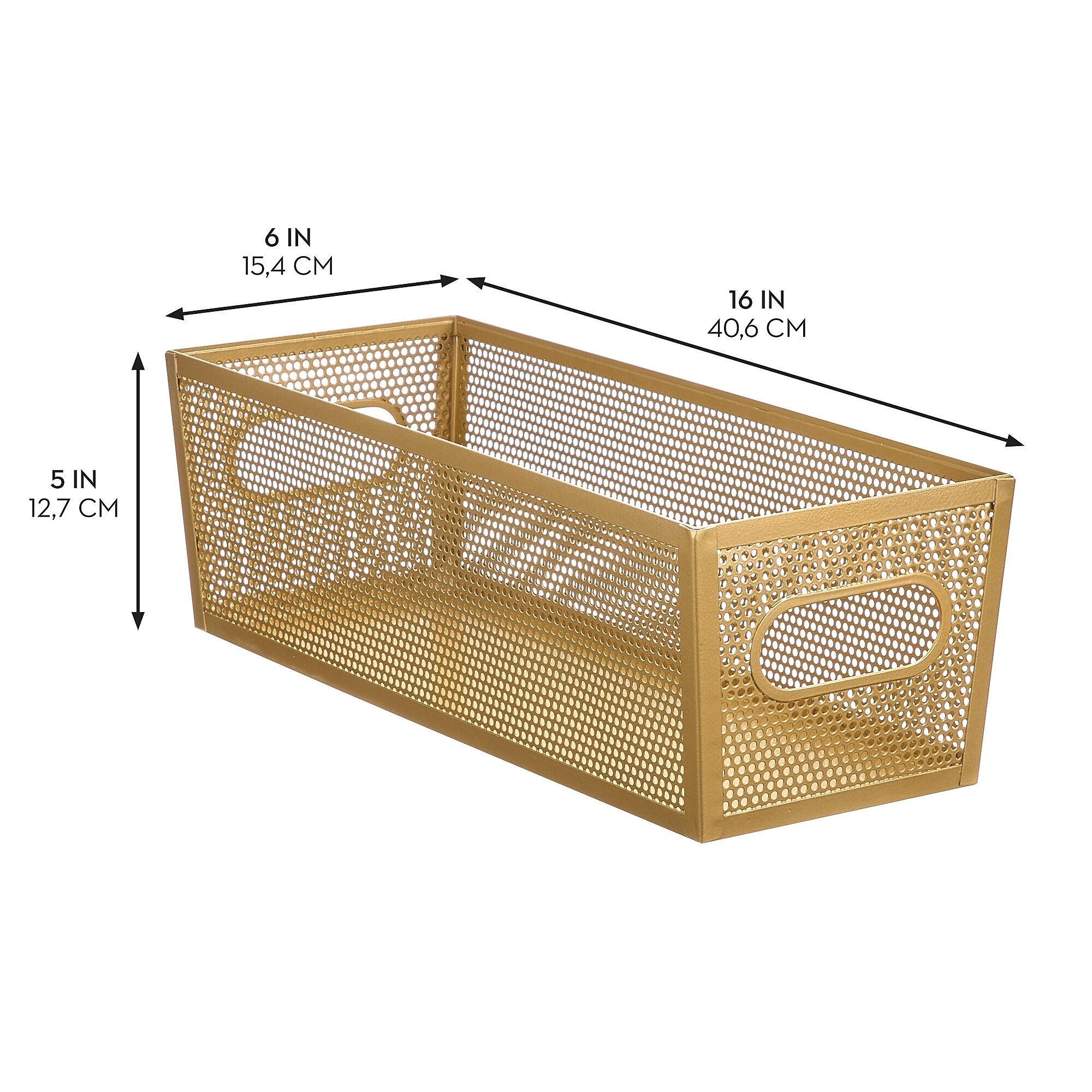 mDesign Steel Organizer, PC Soft Brass (25990)