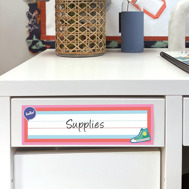 Carson Dellosa Education We Stick Together School Name Plates, 9.5" x 2.875", 36/Pack, 6 Packs/Bundle (CD-122157-6)