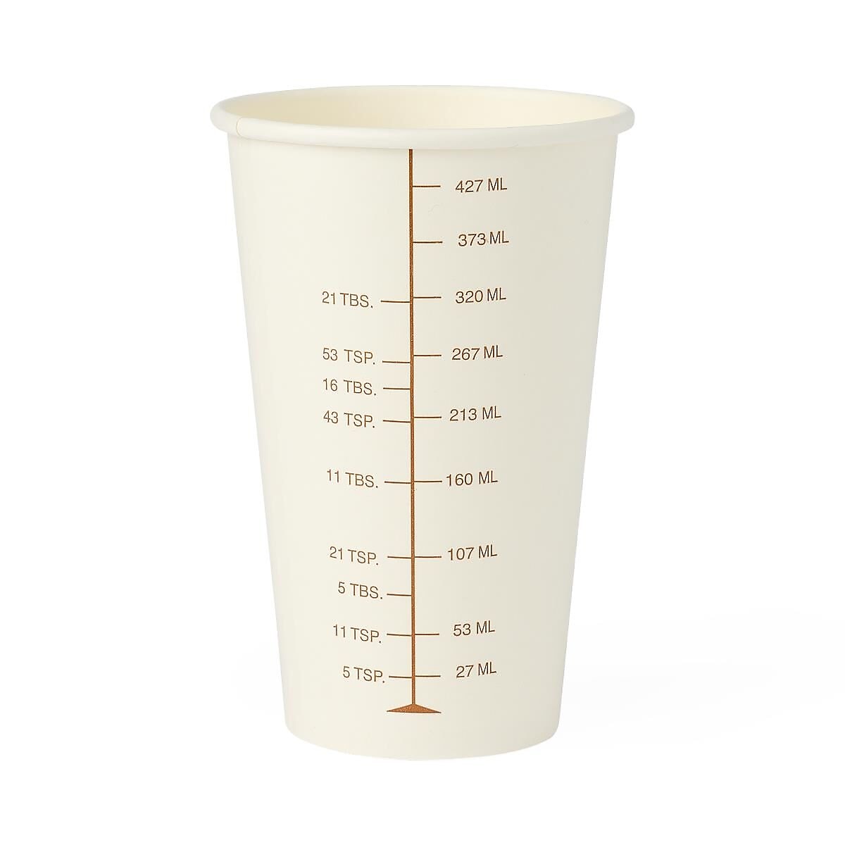 Medline Graduated Disposable Paper Drinking Cups, Barium, 16oz, 50/Pack, 20 Packs/Carton (NON05016BAR)