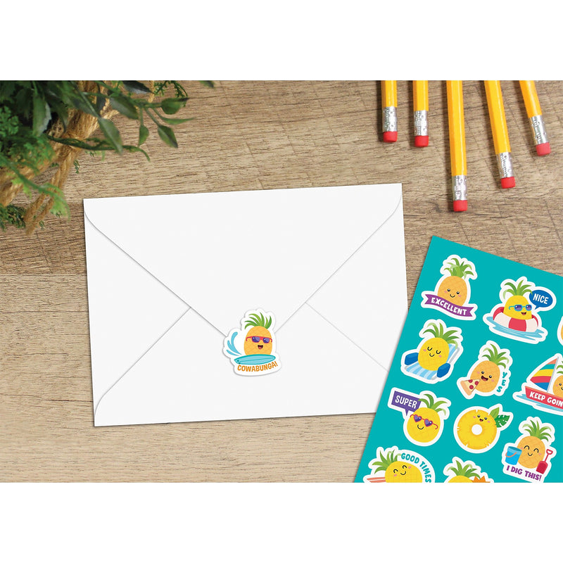 Teacher Created Resources Pineapple Smelly Stickers, Multicolored, 120/Pack, 6/Packs/Bundle (TCR9445-6)
