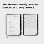 Rocketbook Fusion Reusable Notebook Planner Combo, 6" x 8.8", 42 Sheets, Black (EVRF-E-RC-A-FR)