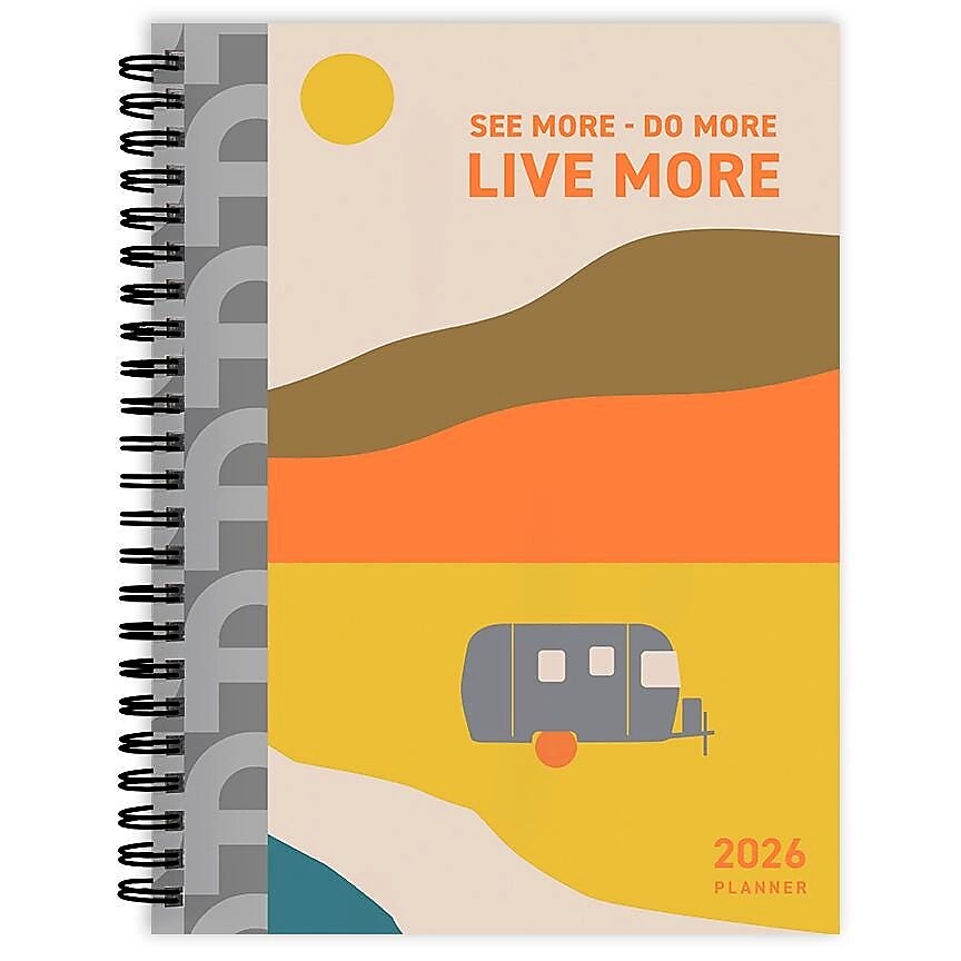 2026 TF Publishing Airstream 6.5" x 8" Weekly & Monthly, Paperboard Cover, Multicolored (26-9224)