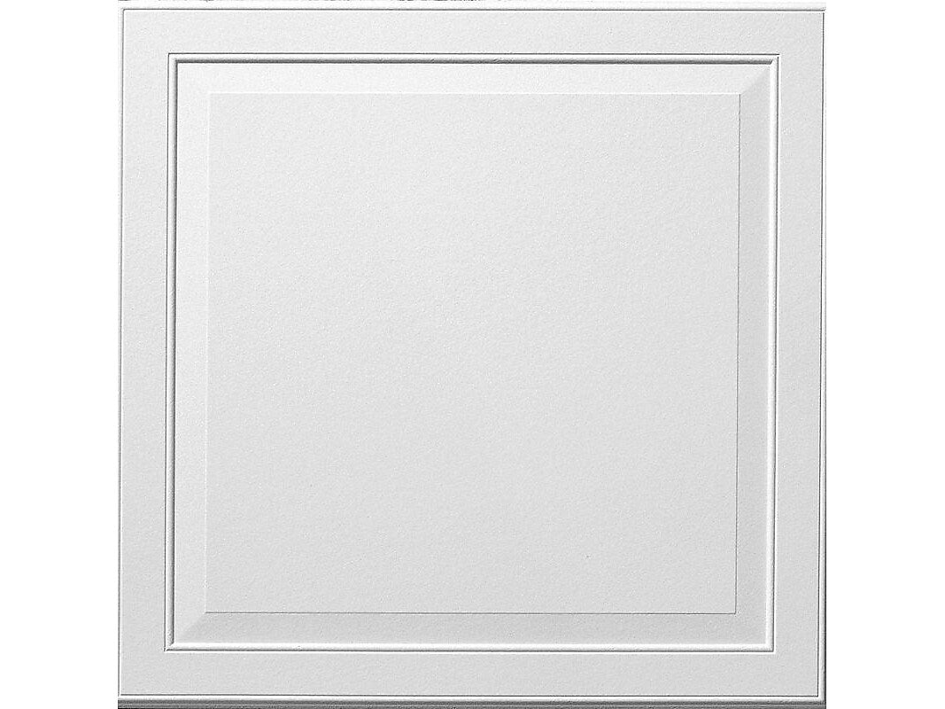 Armstrong LEDGES Tegular Edge Ceiling Tile, 24" x 24", White, 8/Carton (BP8013A)