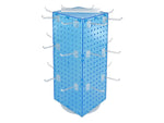 Azar 21" x 8" Pegboard 4-Sided Revolving Counter Display, Blue, Each (703385-BLU-4C24)