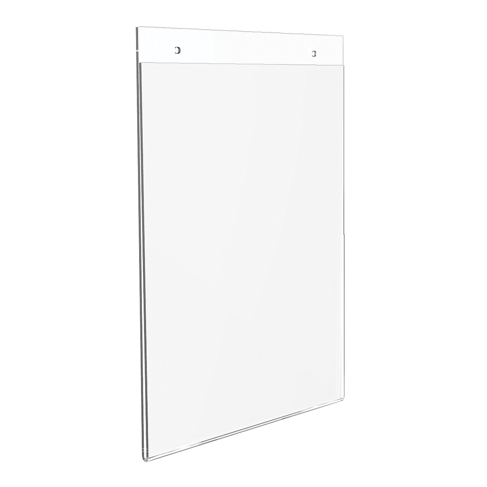 Deflect-O Anti-Glare Superior Image Document Holder, 8.5" x 11", Wall Mounted, Clear Acrylic (878201)