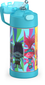 Thermos FUNtainer Trolls Stainless Steel Vacuum Insulated Water Bottle, 12 oz. (EAF4104TRO6)