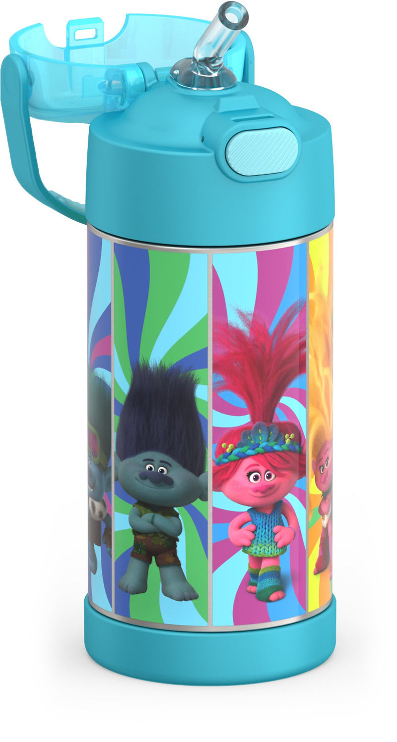 Thermos FUNtainer Trolls Stainless Steel Vacuum Insulated Water Bottle, 12 oz. (EAF4104TRO6)