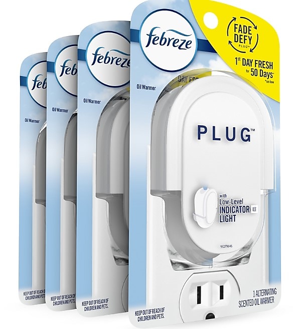 Febreze Plug Electric Oil Warmer, 4/Carton (68232)