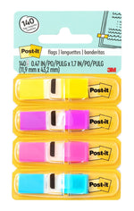 Post-it Flags, .47", Assorted Colors, 140 Flags/Pack (683-4AB)