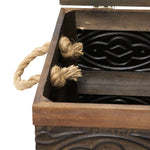Household Essentials Decorative Wood Chest (9547-1)