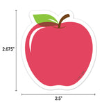 Creative Teaching Press Apple Time Apples Designer Cut-Outs, 36/Pack, 3 Packs/Bundle (CTP11059-3)