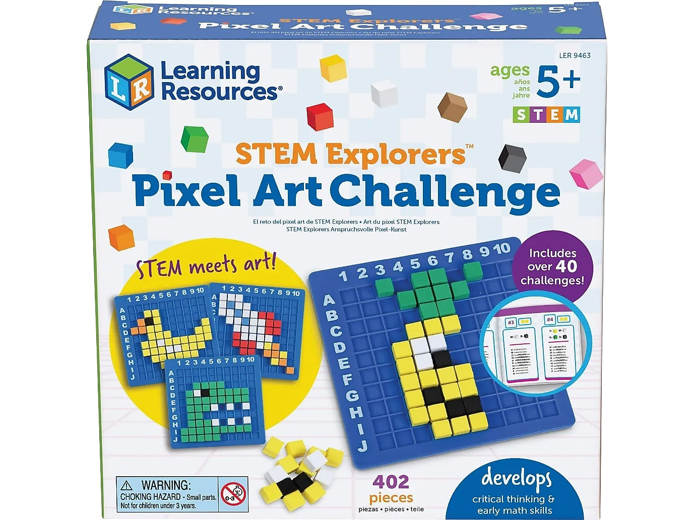 Learning Resources STEM Explorers Pixel Art Challenge Set (LER9463)