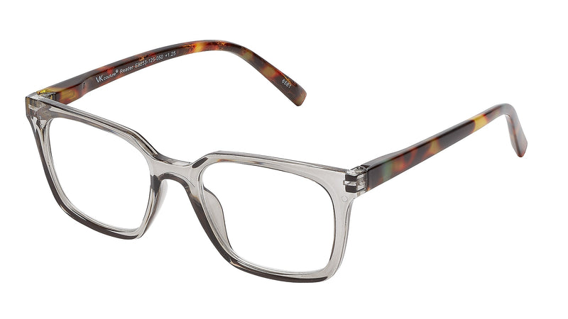 SAV VK Couture Vera +2.50 Reading Glasses, Light Gray (E9233)