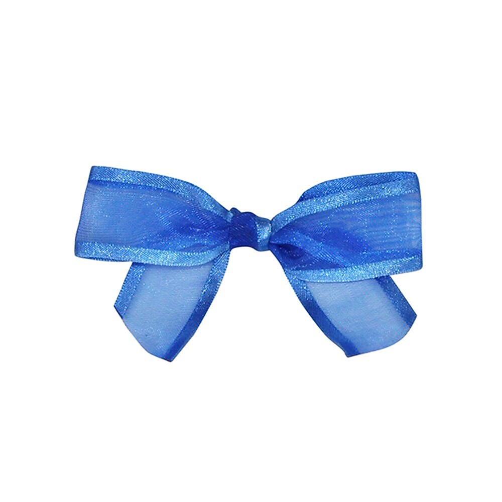 JAM Paper Satin Sheer Bows, Royal, 100/Pack (52640349158)