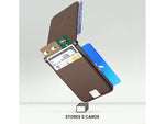 JOURNEY EZMO Magnetic MagSafe Wallet and Phone Stand, Dark Brown (JKW5DB)