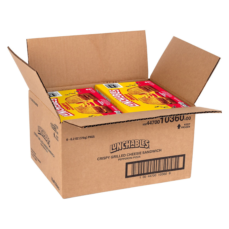 Lunchables Crispy Pepperoni Pizza Grilled Cheesies, 6.2 oz, 12/Pack (220-02479)