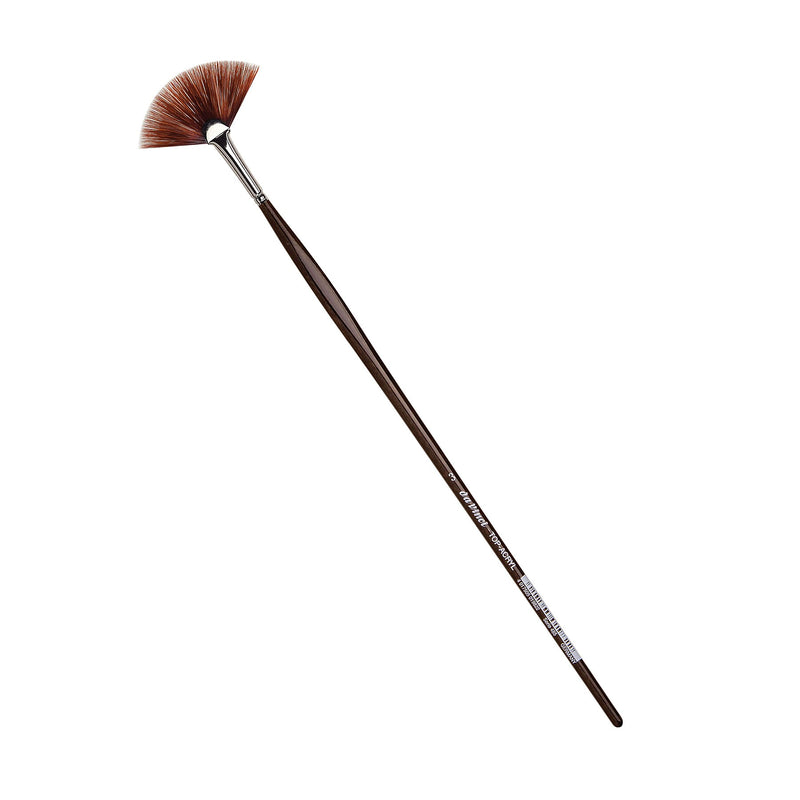 da Vinci TOP-ACRYL Oil and Acrylic Synthetic Bristle Red-Brown, Fan Brush (DVXVA4853)