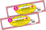 Barker Creek Nautical Chevron School Name Plates, 12" x 3.5", 72/Set (BC3801)