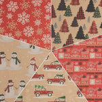 JAM Paper Christmas Wrapping Paper, 25 Sq. ft. x 30", Kids Kraft Christmas Set, 5 Rolls/Pack (165K5KRKID)
