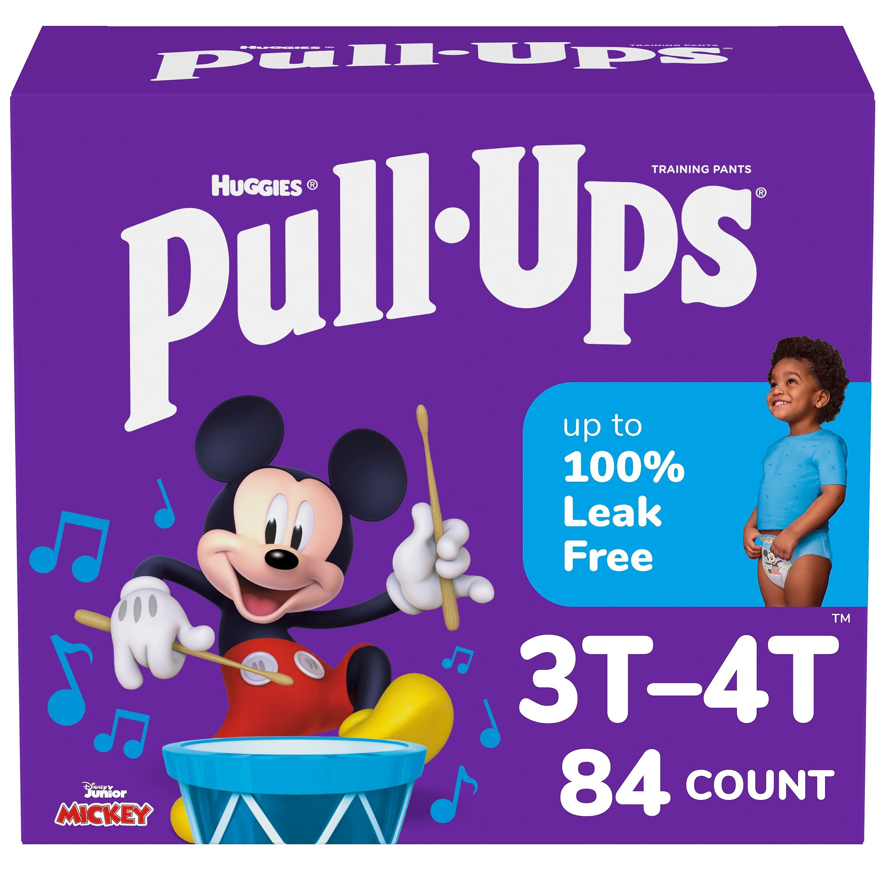 Huggies Pull-Ups Potty Training Pants, Boys 3T-4T, 84/Carton (45271)