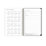 2025-2026 Blue Sky Leopard 5" x 8" Academic Year Weekly & Monthly Planner, Plastic Cover, Multicolored (149047-A26)