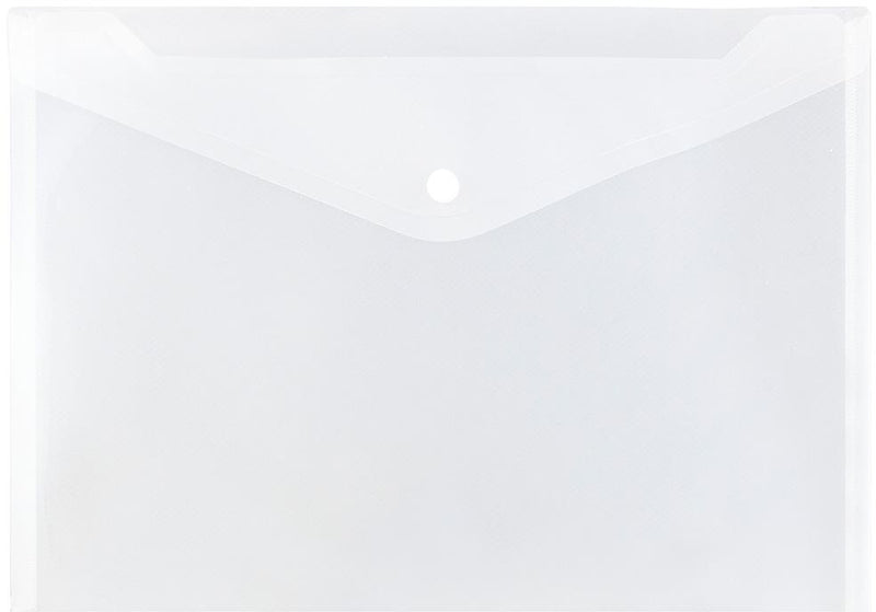 JAM Paper Premium Plastic Document File, Letter, Clear, 3/Pack (218S0CLGX3)