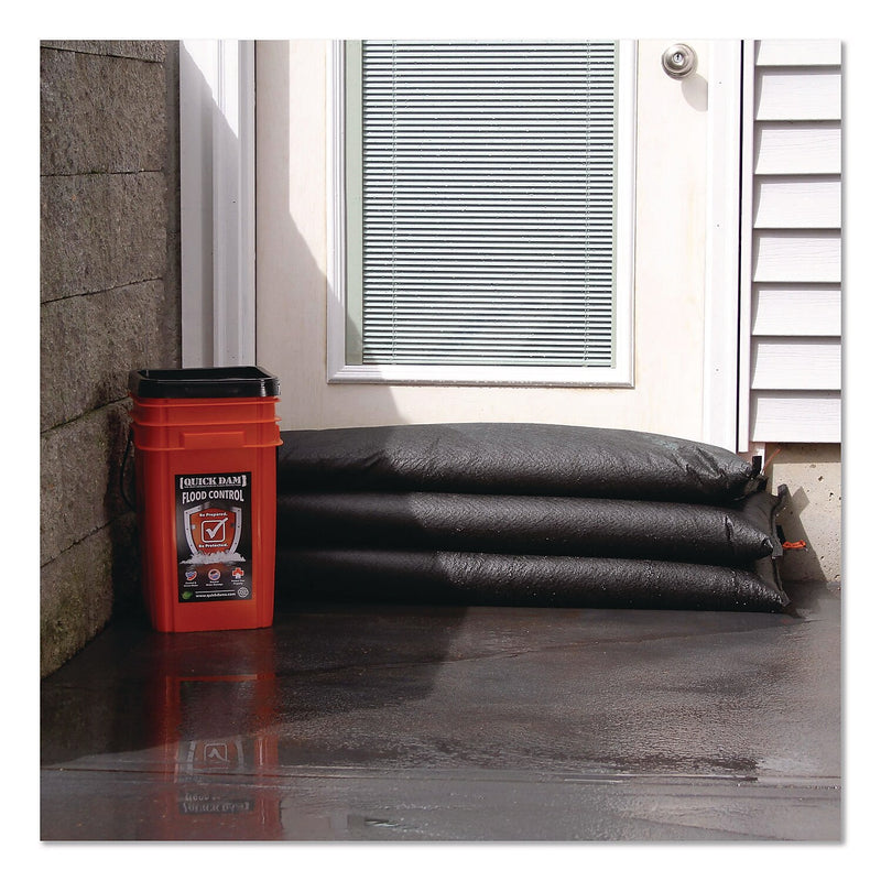 Quick Dam Grab & Go Jumbo Flood Bag, 48", Up to 8 Gal. 5/Box (QDGG1248-5)