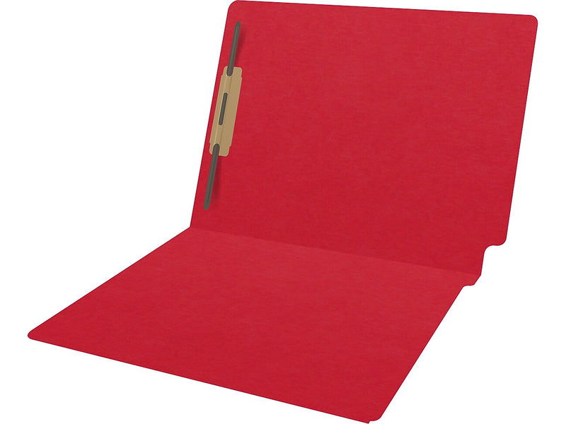 Medical Arts Press Heavy Duty End Tab File Folder, Straight-Cut, Letter Size, Red, 40/Box (S-09461-RED)