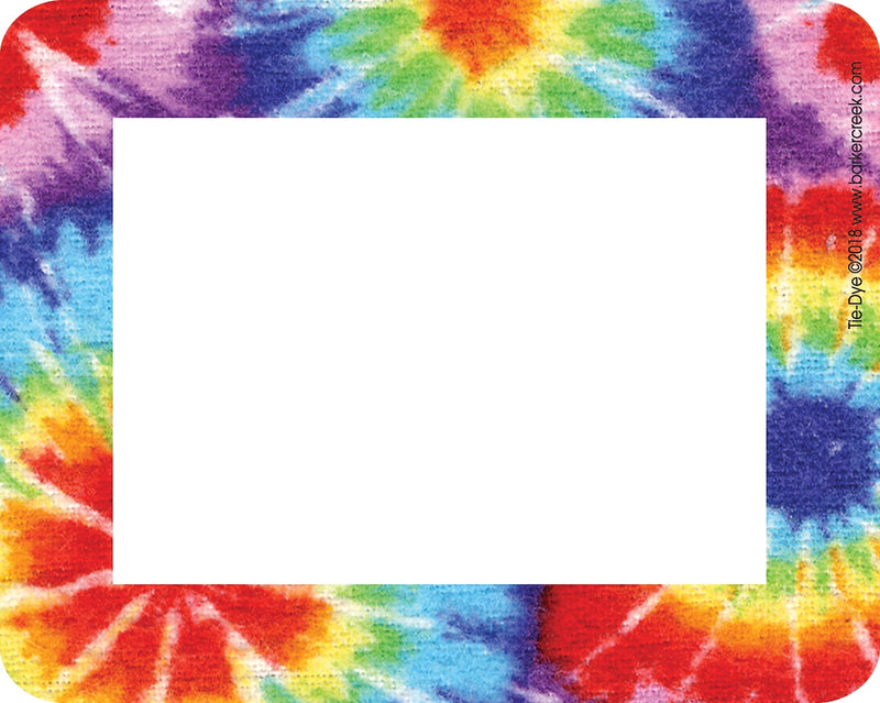 Barker Creek Self-adhesive Tie-Dye School Name Tags, 2.75" x 3.5", 45/Pack (LL1503)