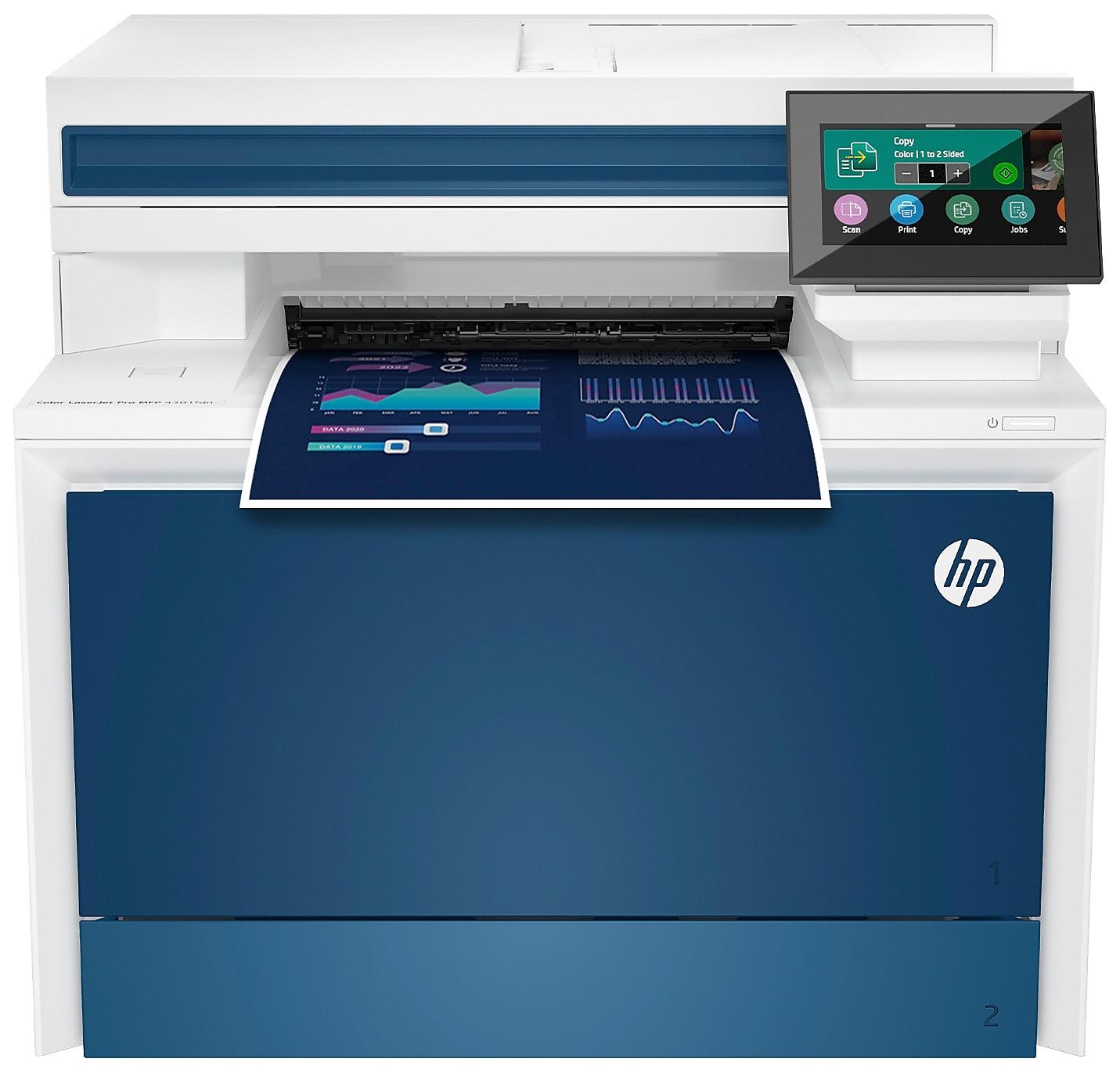 HP LaserJet Pro MFP 4301fdn Color All-In-One Laser Printer, Print, Scan, Copy, Fax, Best for Office (4RA81F)