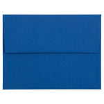 JAM Paper A2 Invitation Envelope 4 3/8" x 5 3/4", Presidential Blue, 25/Pack (563913396)