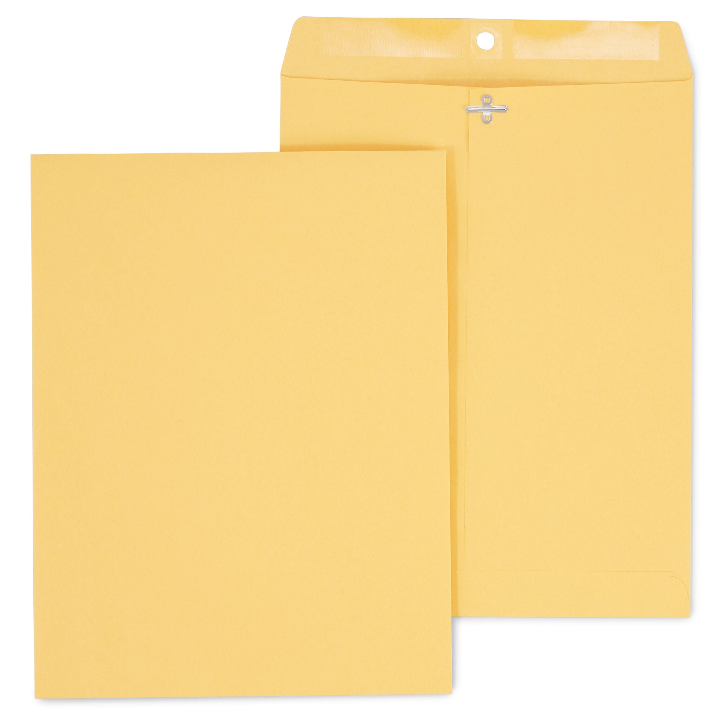 Staples Kraft Clasp & Moistenable Glue Catalog Envelopes, 10" x 13", Brown, 100/Box (ST187039-CC)