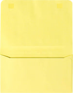 JAM Paper #6 Booklet Envelopes, 4 1/4" x 6 1/4", Pastel Canary Yellow, 50/Pack (R3870-50)